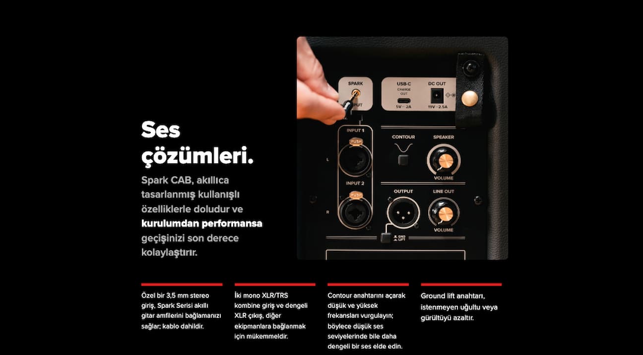 Positive Grid Spark Cab 140-Watt Class D Powered FRFR Kabin